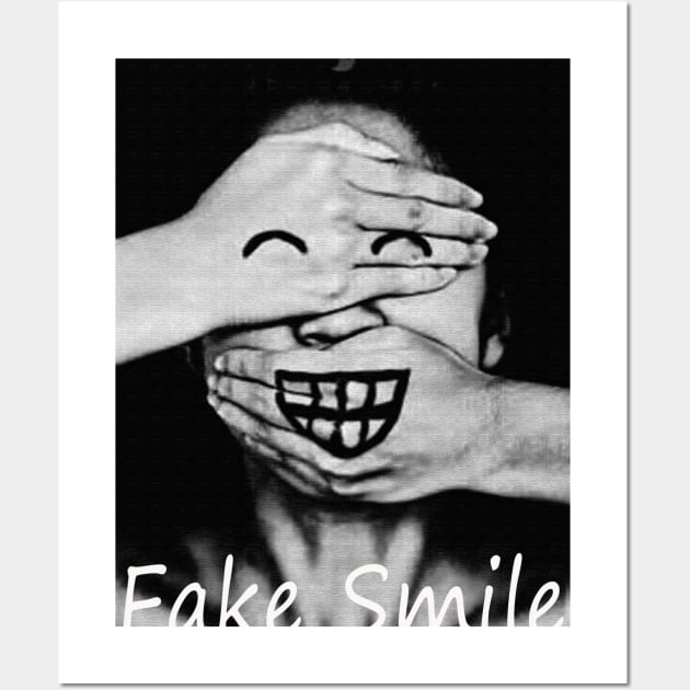 fake smile poster Wall Art by yrb barach